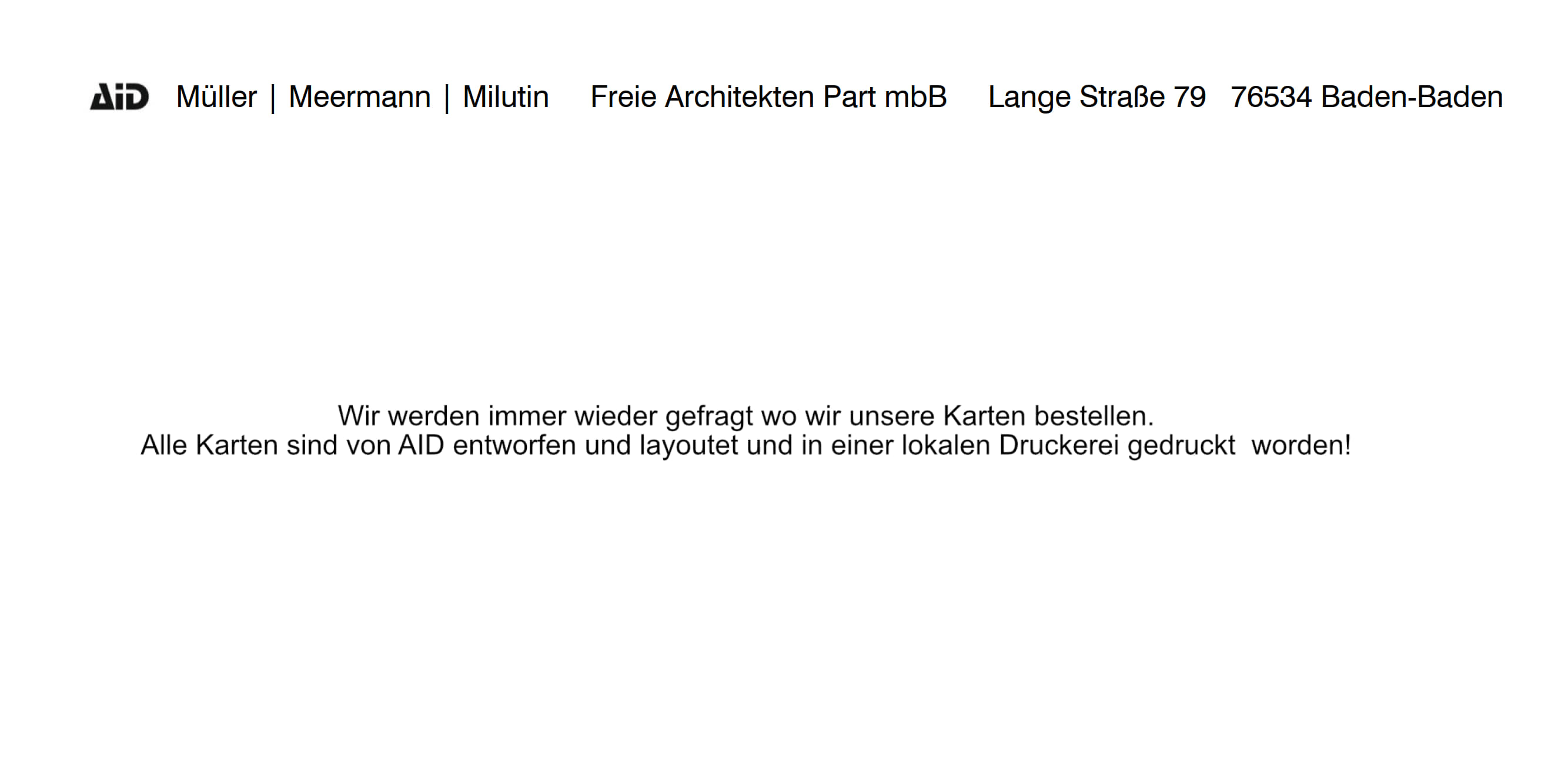 Weihnachtskarte Hinweis